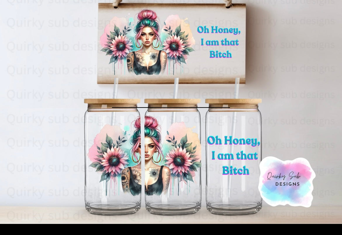 Oh Honey 16oz Cup Decal