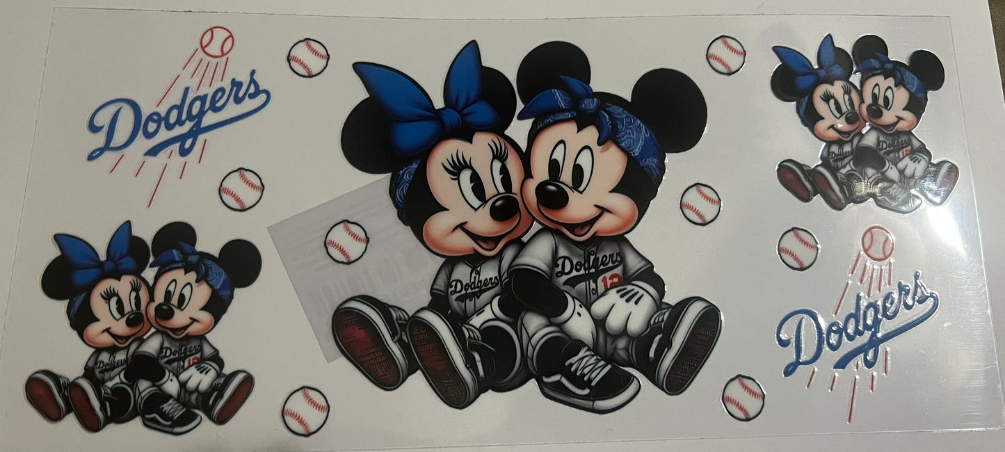 Micky & Minnie Dodger decal