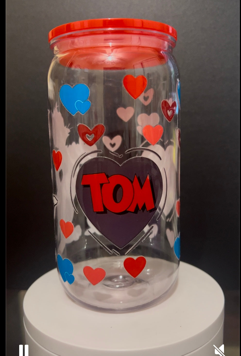 Tom and Jerry plastic 16oz cup