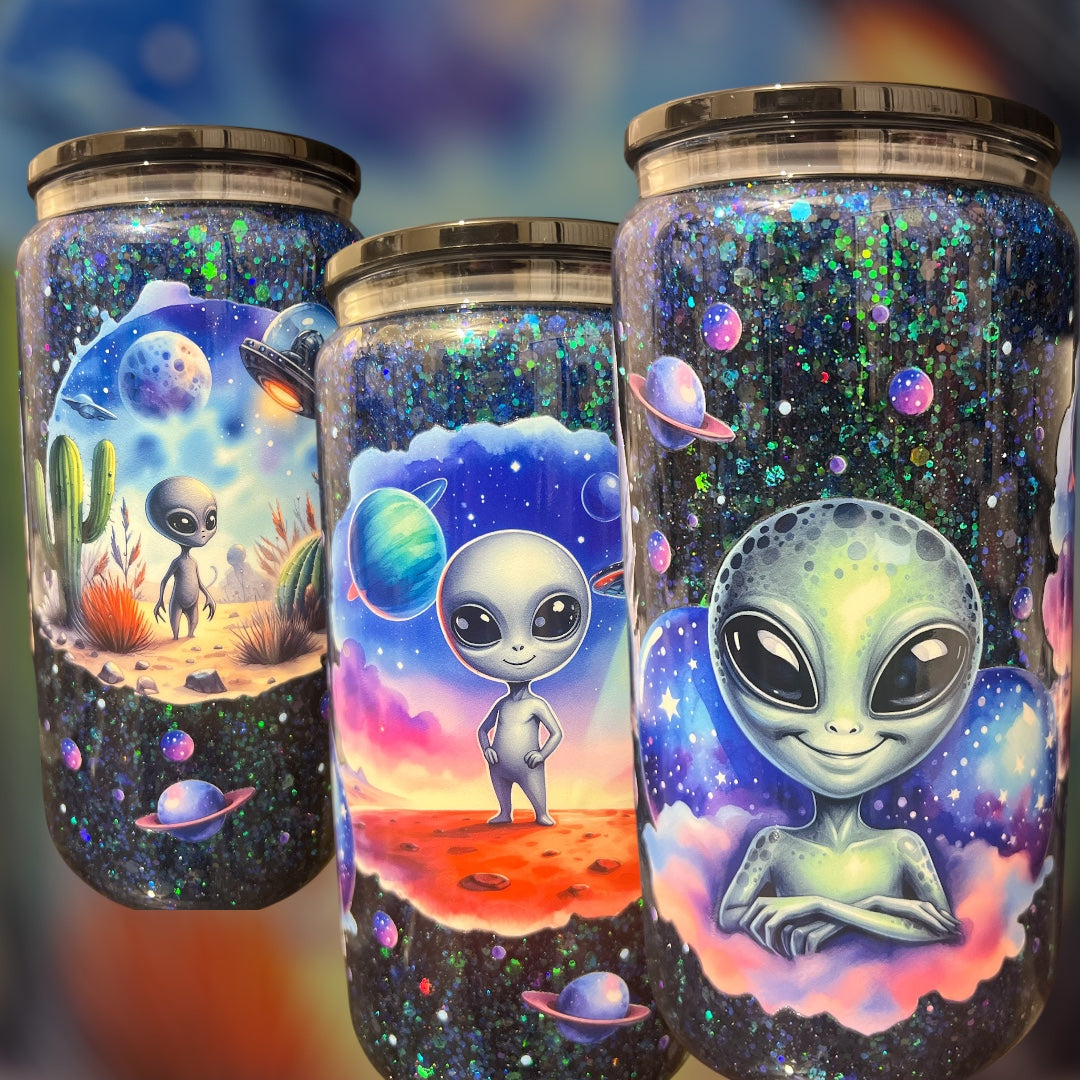Alien 16oz Snow Globe Cup