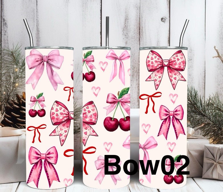Valentine & Bows 20oz Tumbler