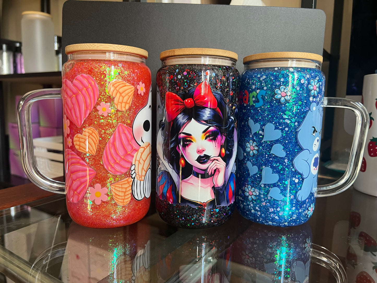 Blank Glitter 16oz cup-must add decal separately