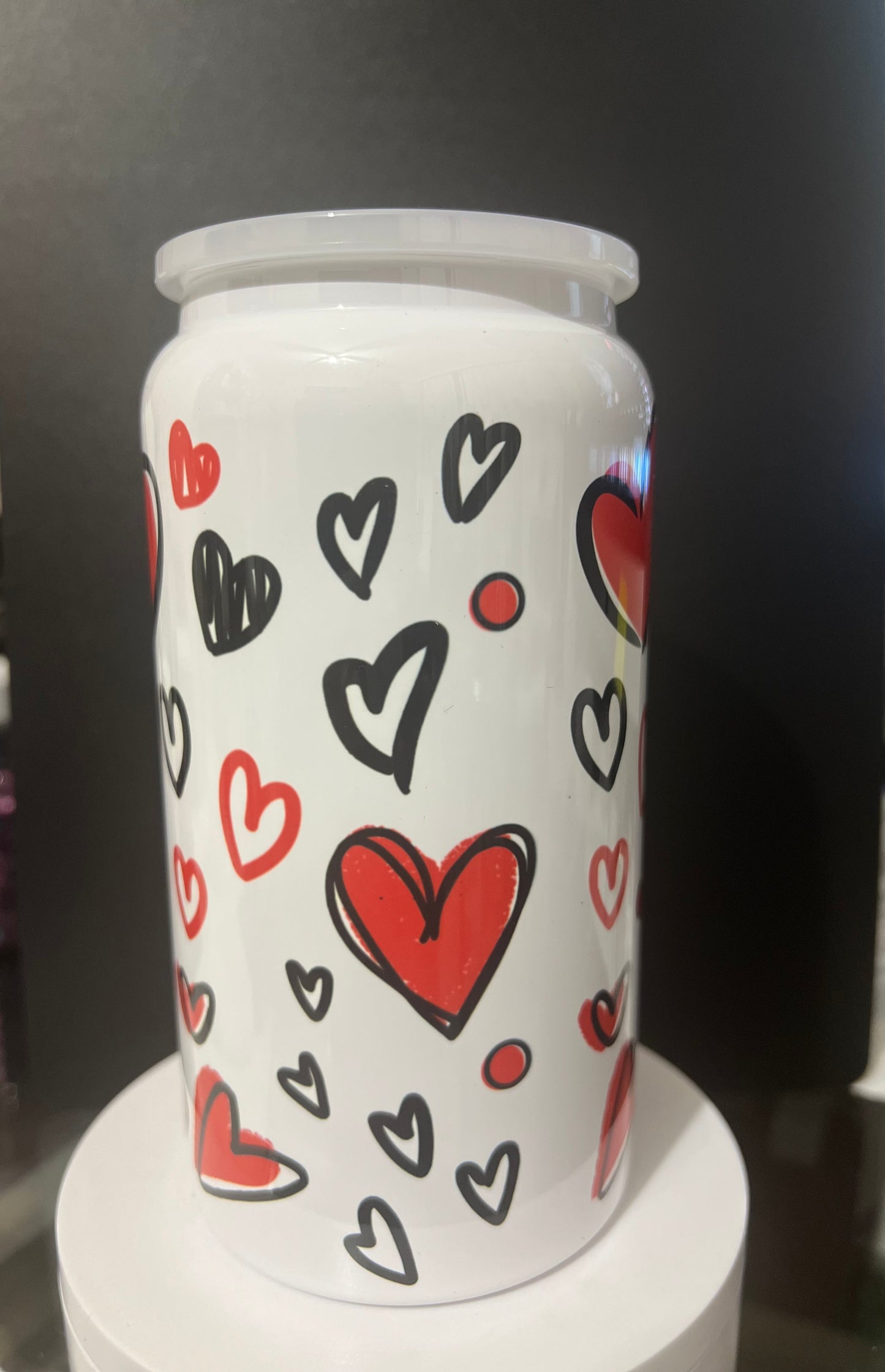 Heart 16oz Cup