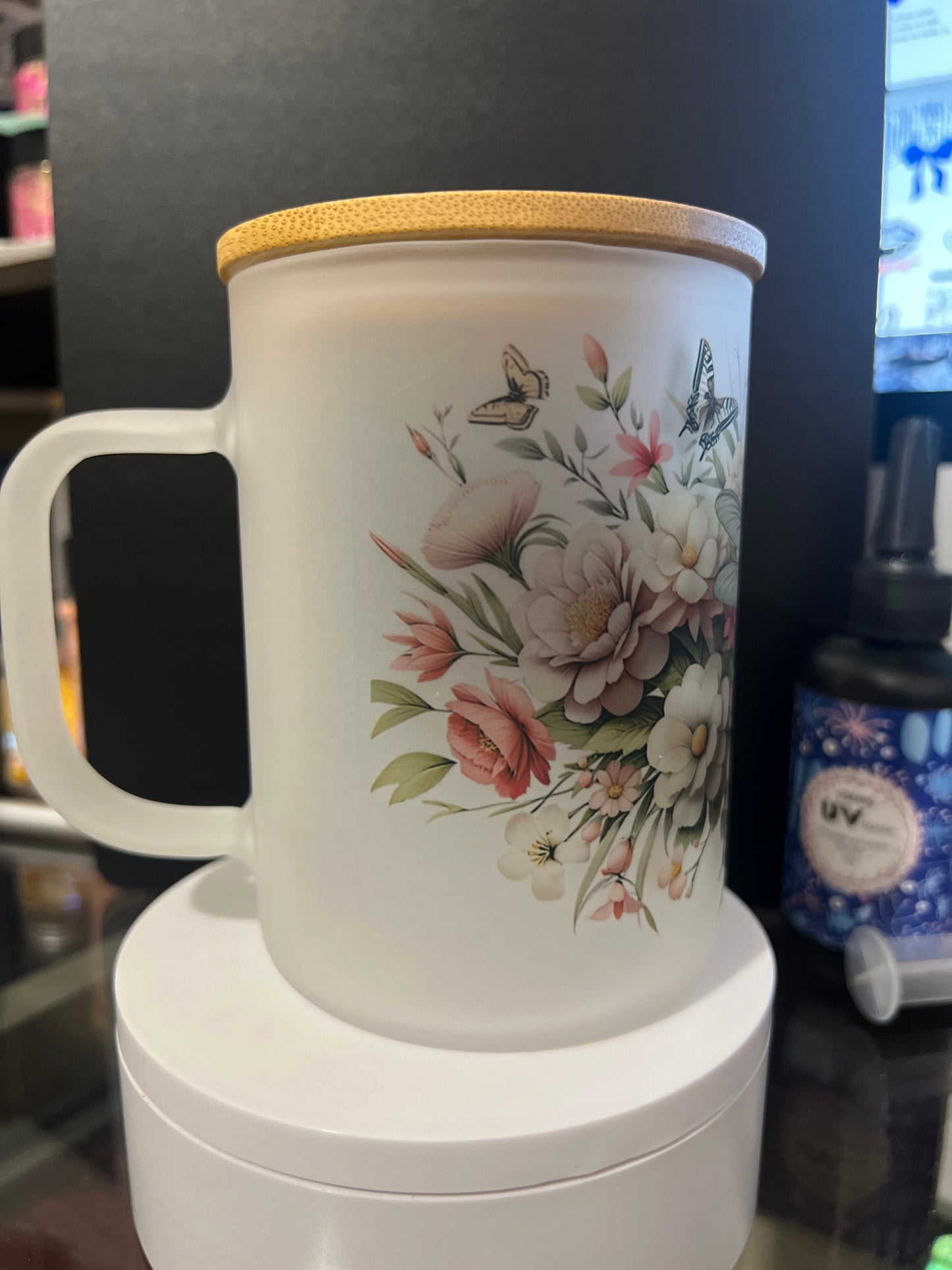 Dragonfly Frosted Cup
