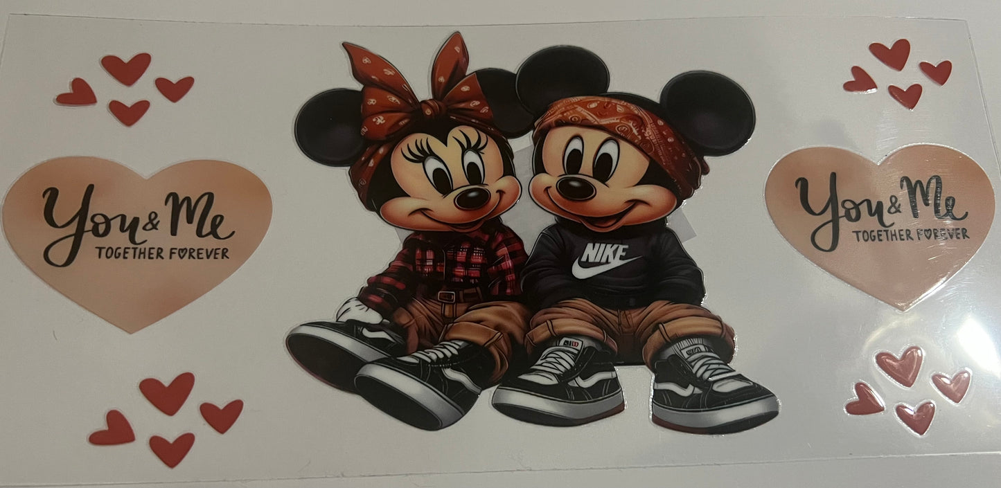 Decal 16oz Mickey & Minnie
