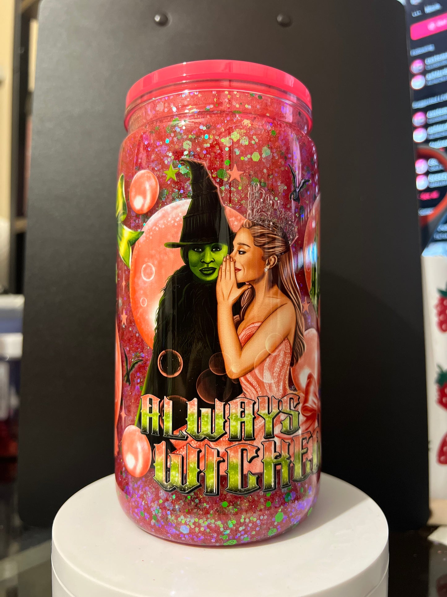 Blank Glitter 16oz cup-must add decal separately