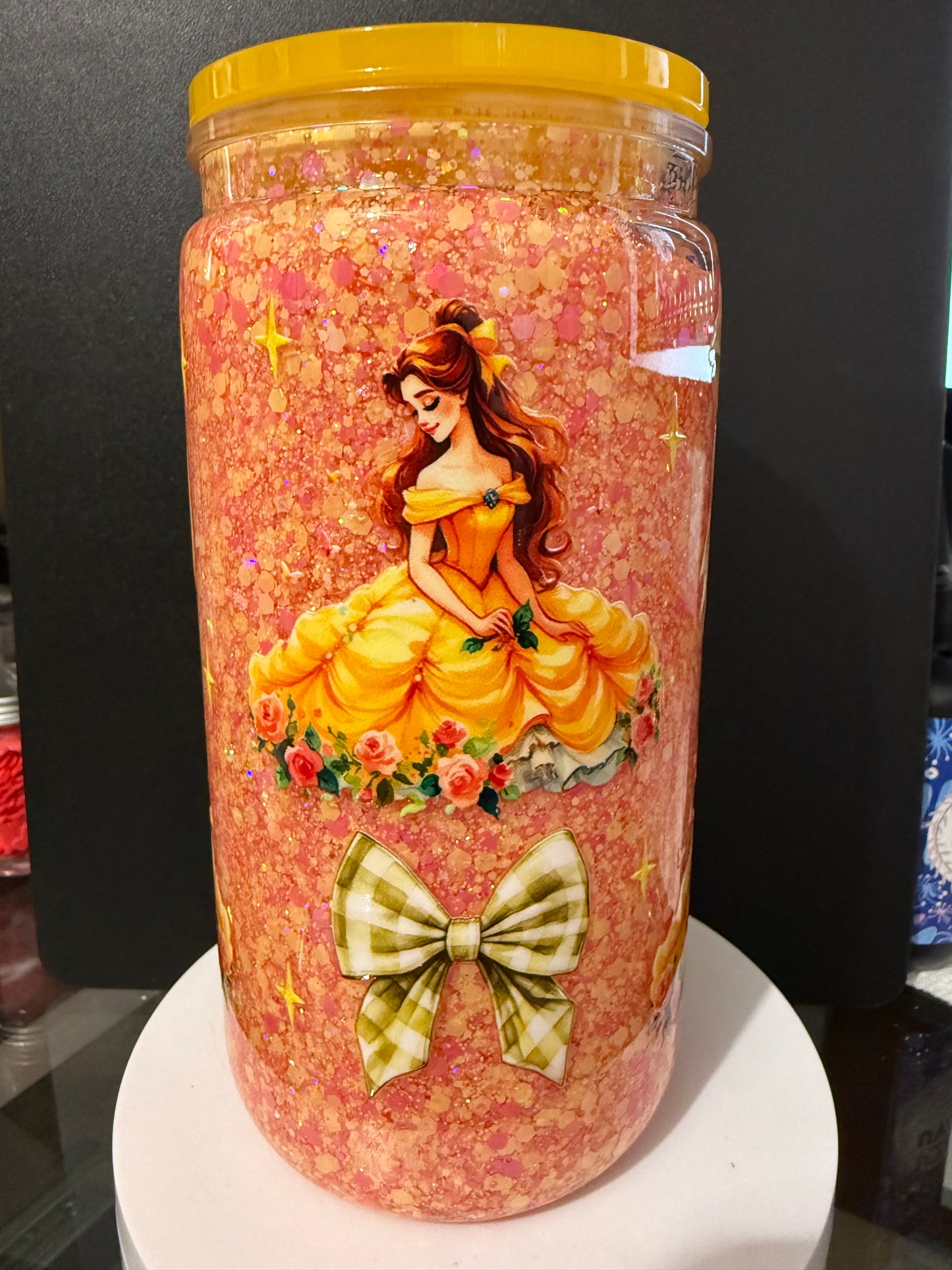 Belle Glitter Cup-plastic