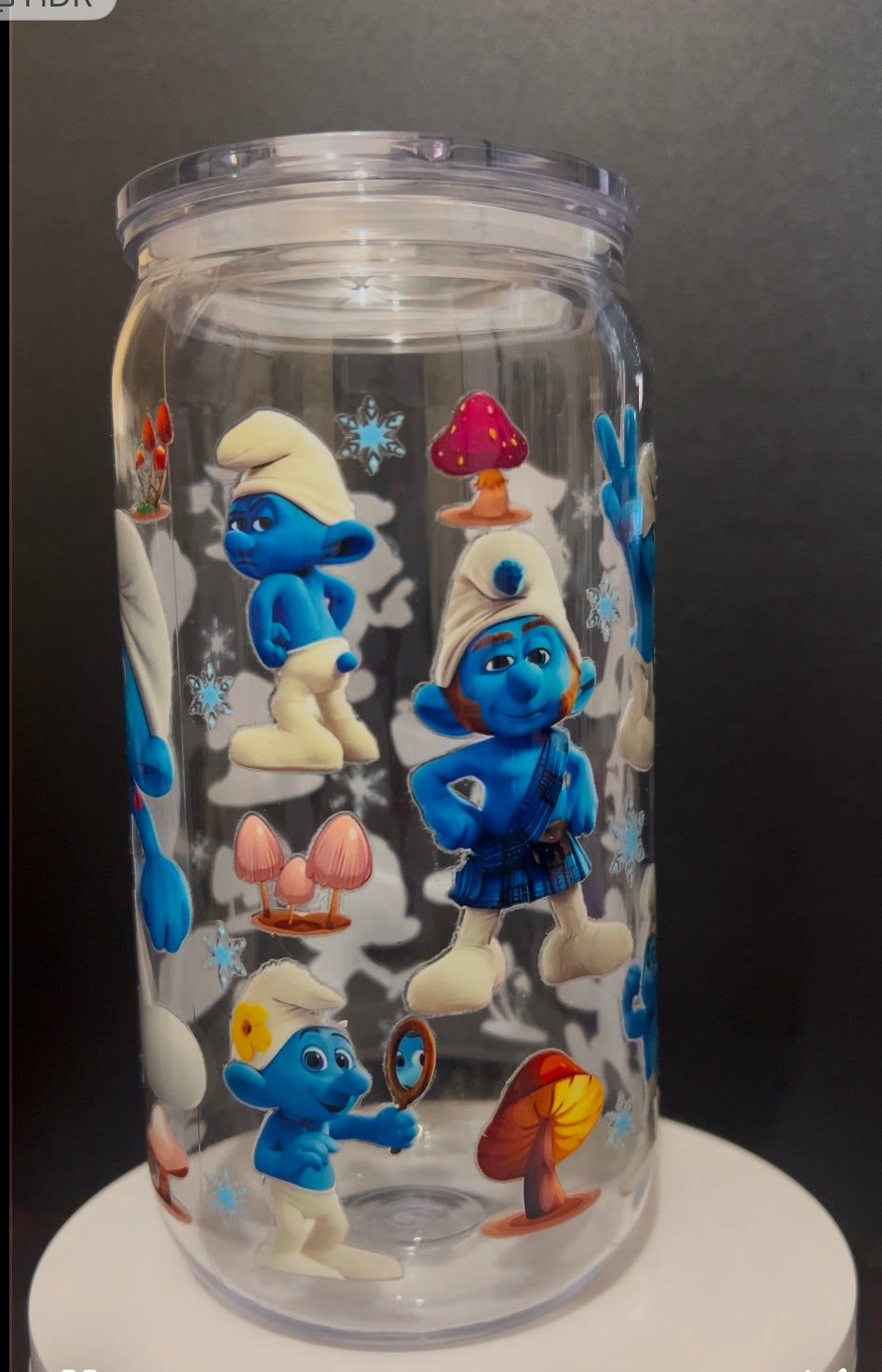 Smurf Plastic 16oz cup