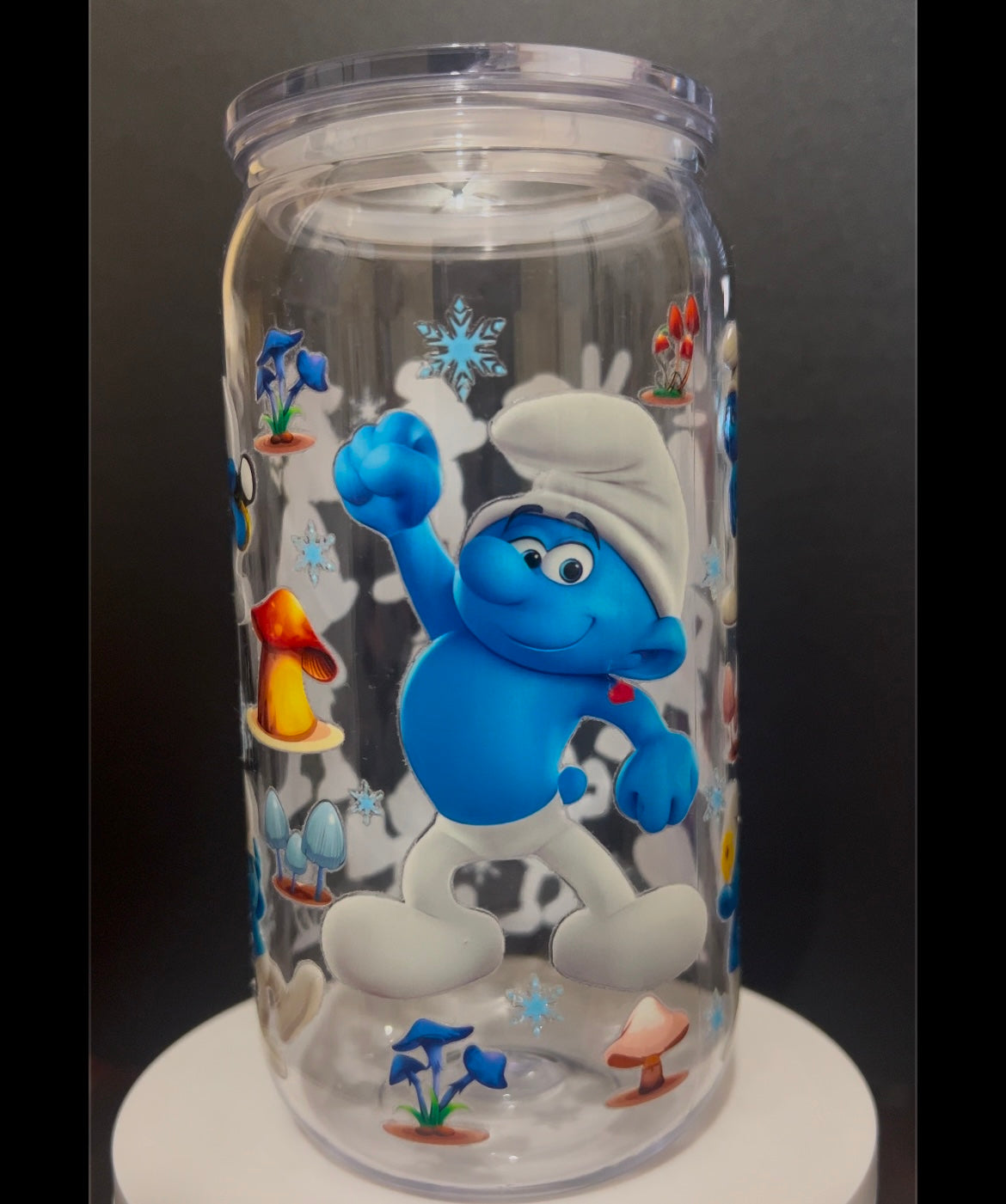 Smurf Plastic 16oz cup