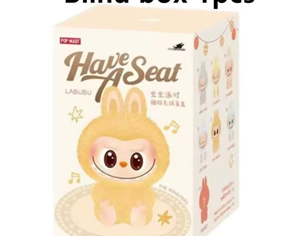 Blind Box For Popmart Labubu The Monsters Lisa Seme Heart Macarrr Vinyl Base