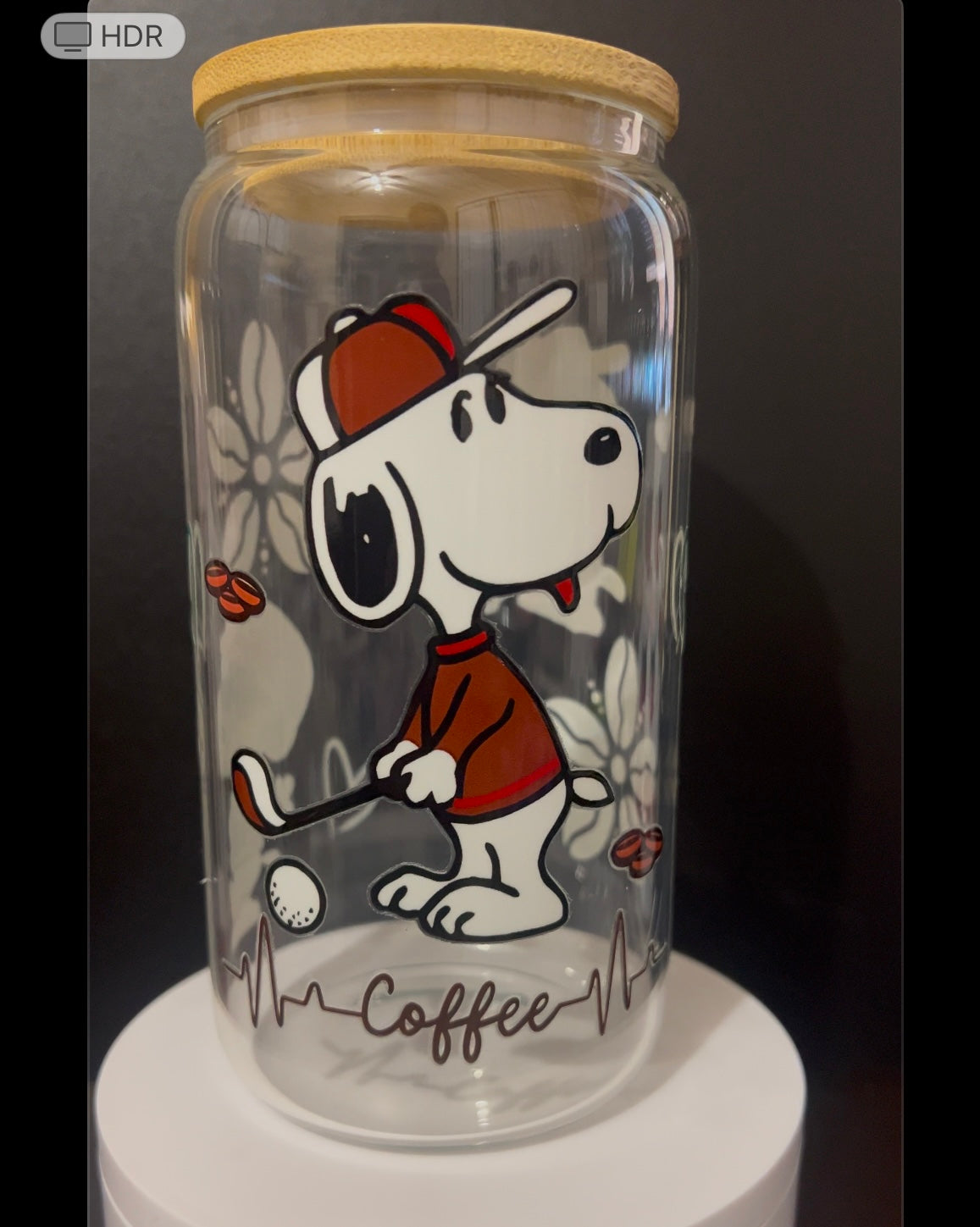 Golfing Snoopy 16oz Cup
