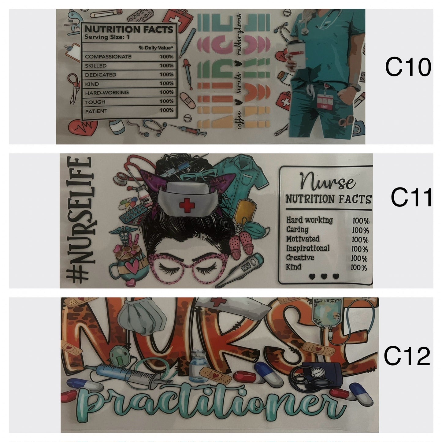 Decals, add to any 16oz cup or purchase separately.