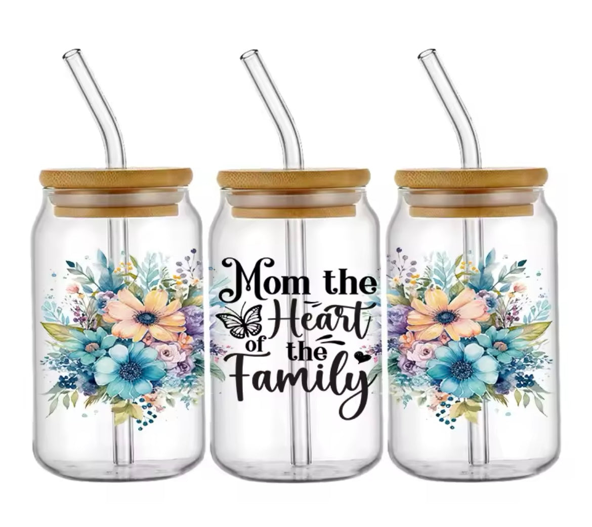 Floral Mom decal