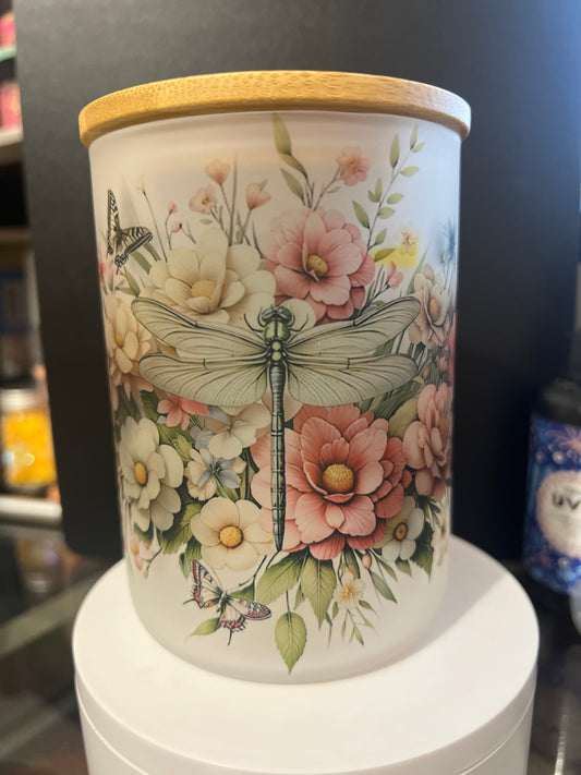 Dragonfly Frosted Cup