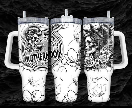 Skeleton mom decal
