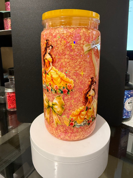 Belle Glitter Cup-plastic