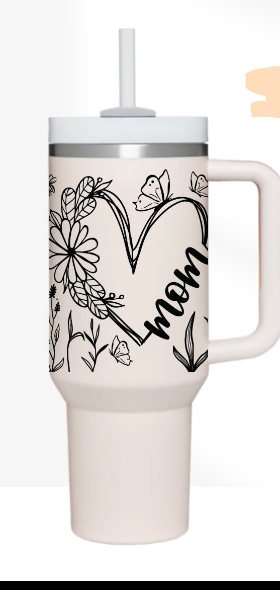 Mom 40oz Tumbler Decal