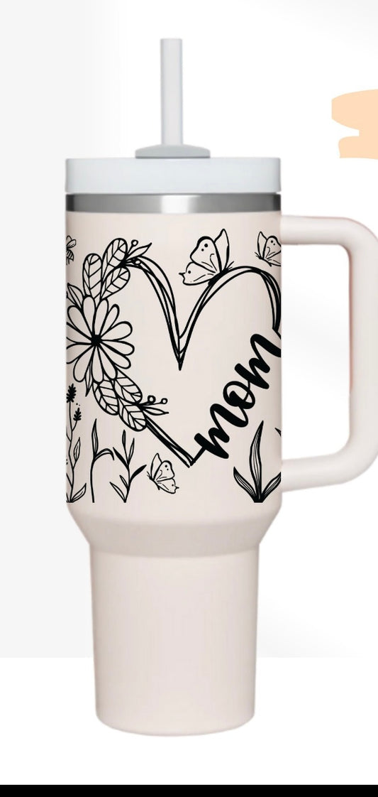 Mom 40oz Tumbler Decal