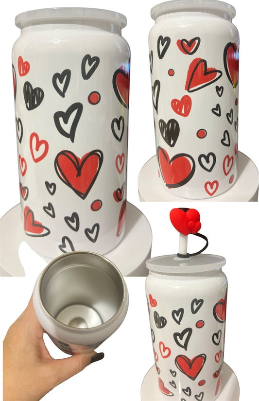 Heart 16oz Cup