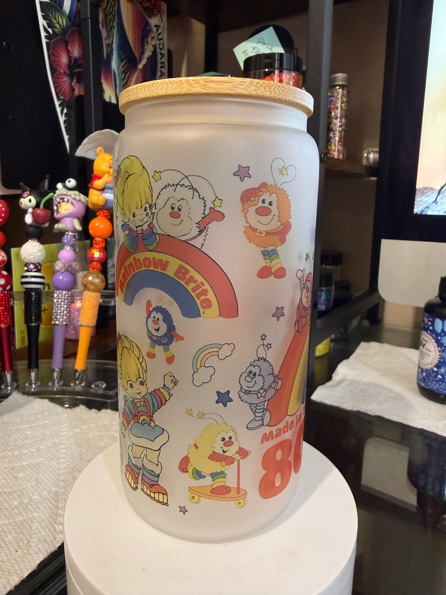 Rainbow Bright Frosted Cup