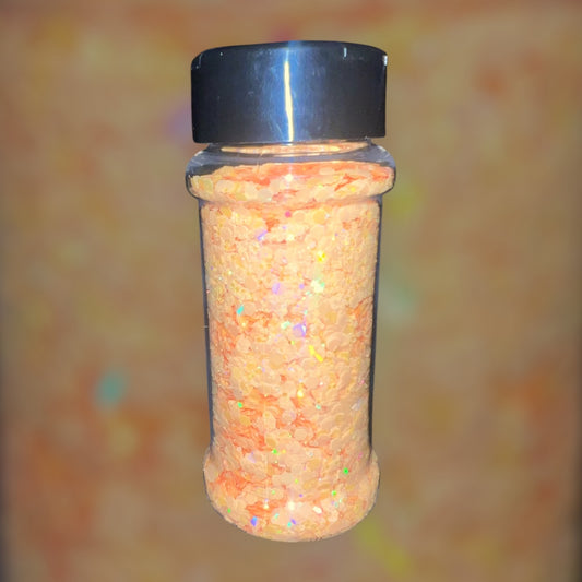2oz Orange Glitter