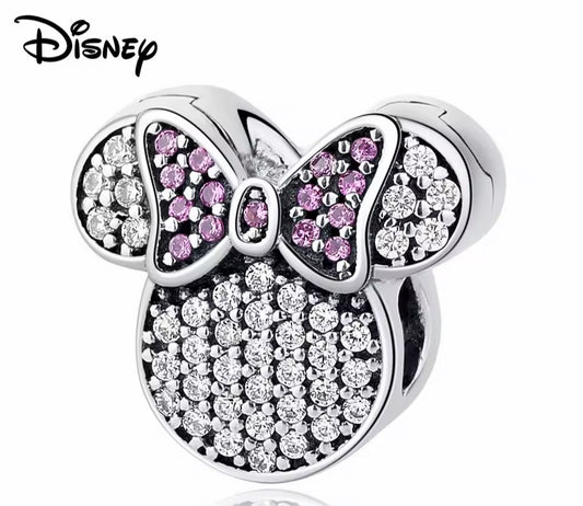Minnie Mouse Charm, Pink Bow