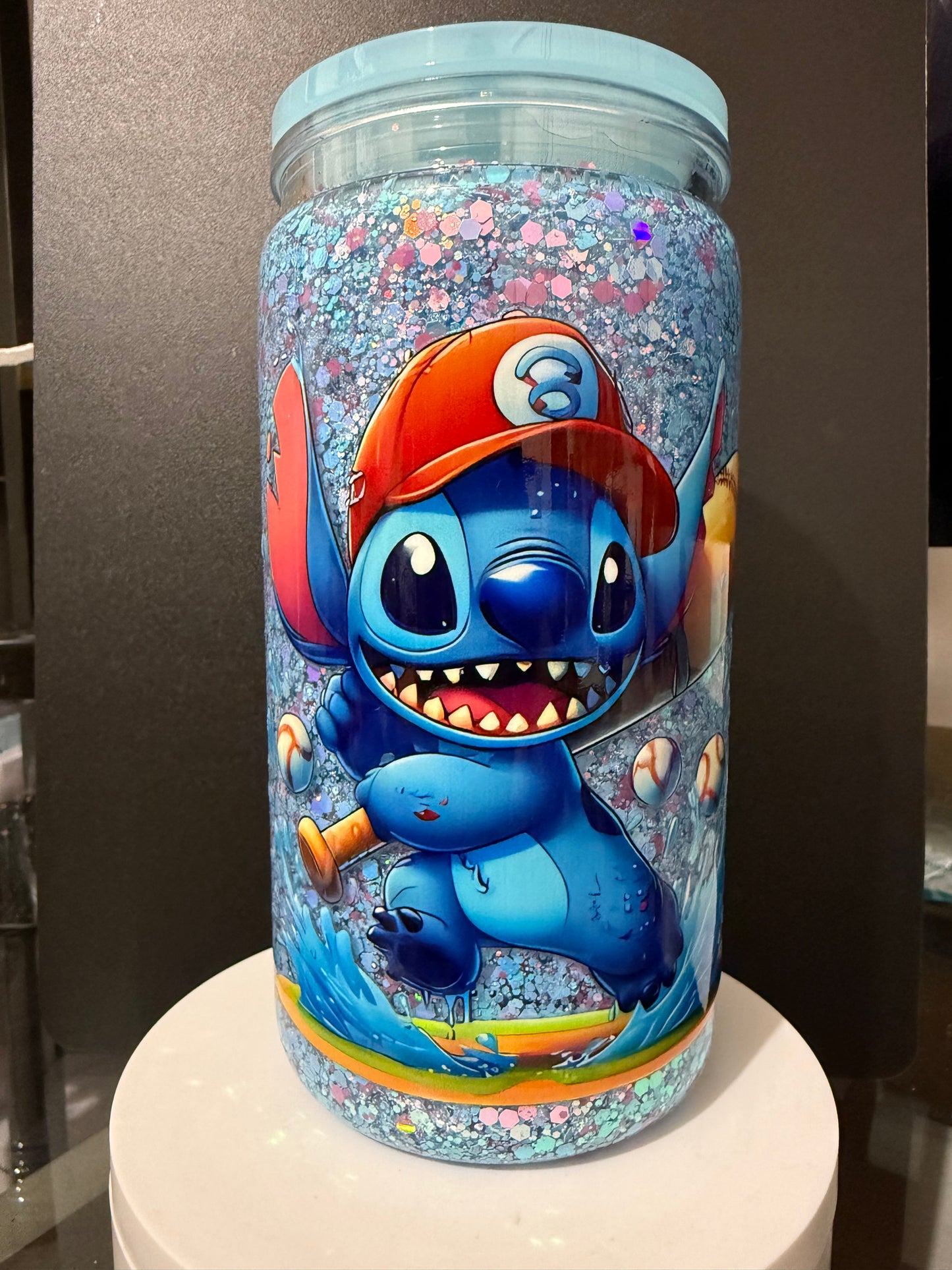 16oz Plastic Glitter Cup