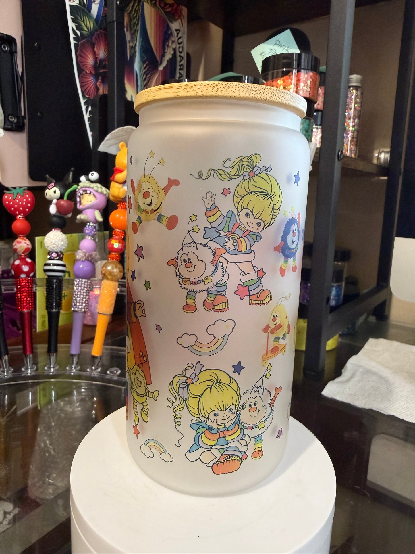 Rainbow Bright Frosted Cup