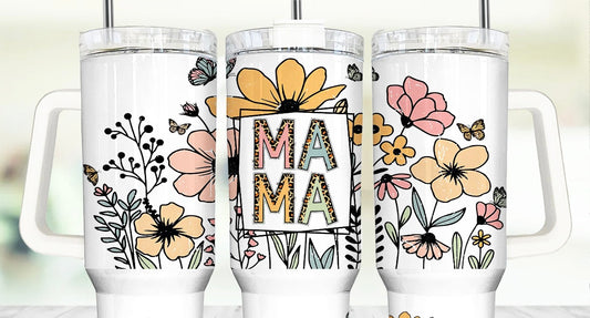 Mom/flower decal
