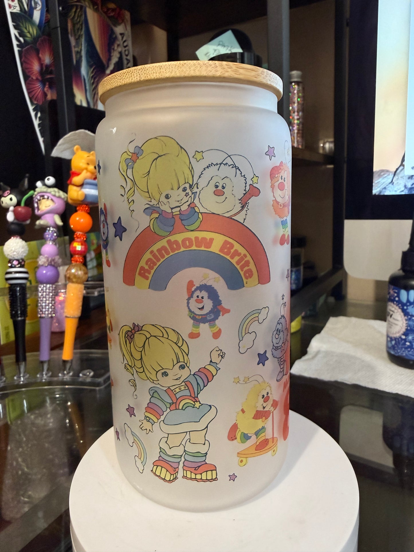 Rainbow Bright Frosted Cup