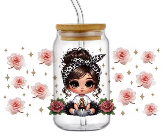 Cute girl decal