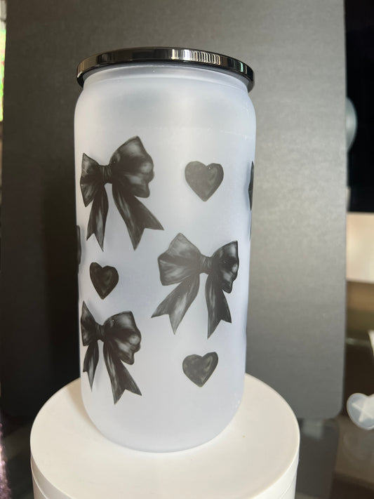 Black bow 16oz Cup
