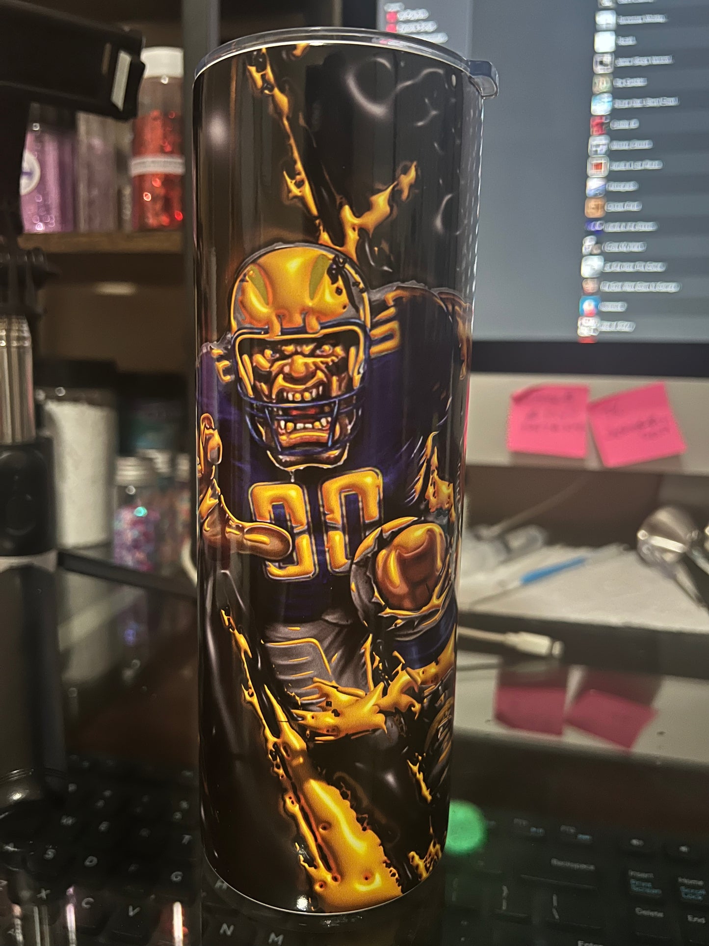 20oz straight tumbler - LA Chargers