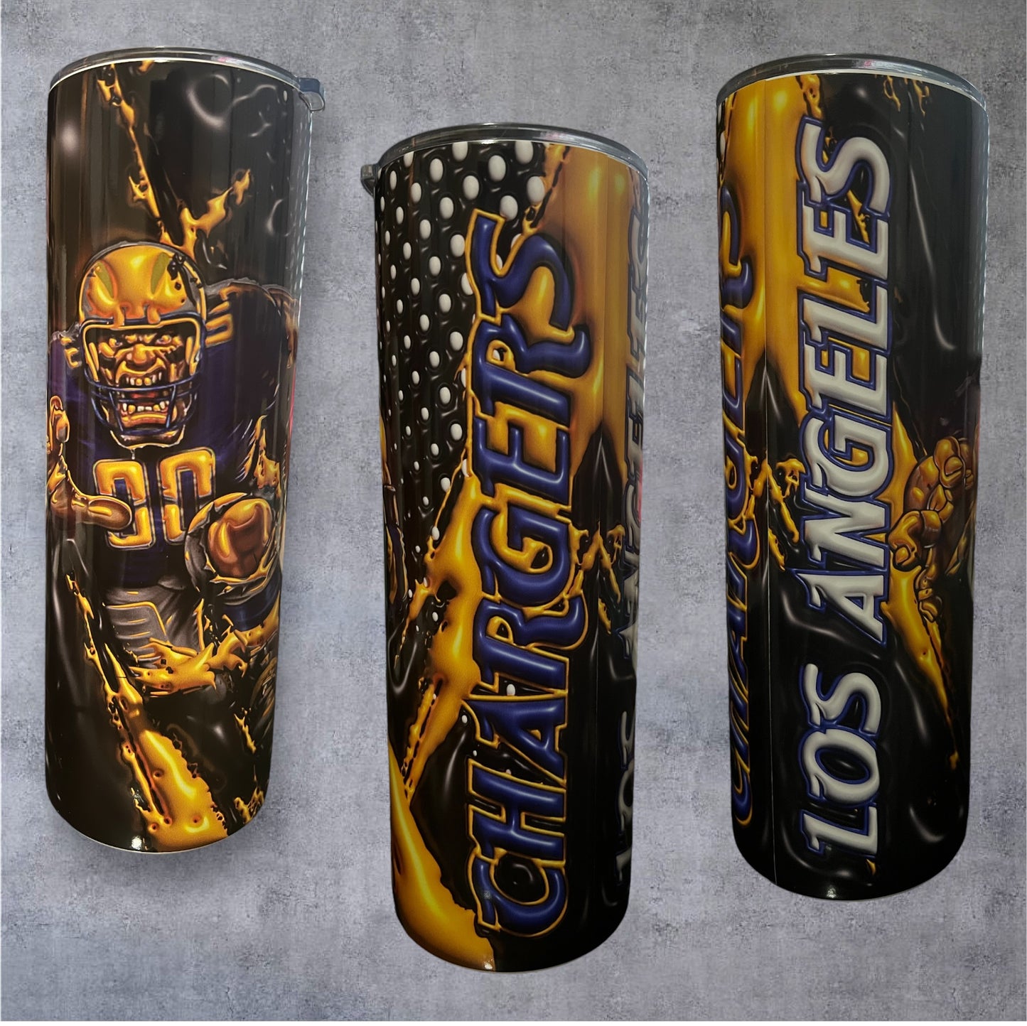 20oz straight tumbler - LA Chargers