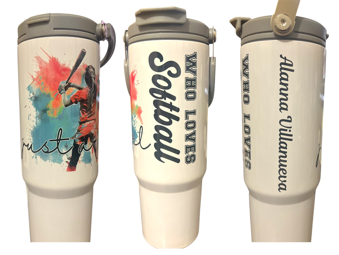 30oz Tumbler-Softball Design